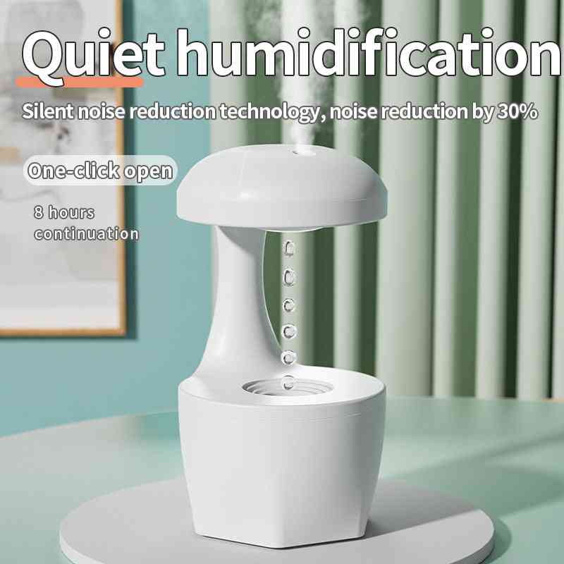 Quiet humidification with noise reduction technology. The 800ml H2o Anti Gravity humidifier offers one-click operation and 8-hour continuous use.